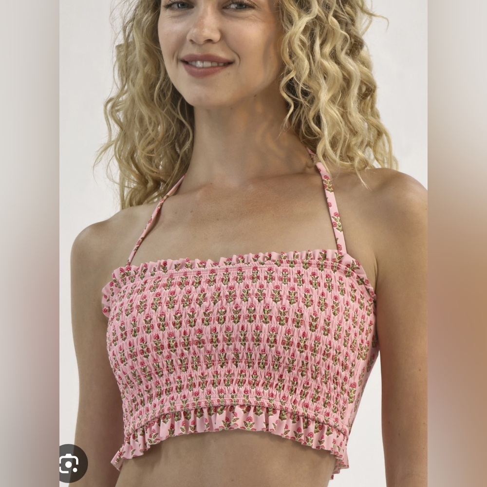 No Boundaries Eyelet‎ Bandeau Swim Top, Sizes XL(16-18)